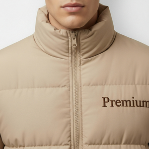 Veste d'hiver matelassée à capuche pour homme, impression personnalisée, broderie de logo, fournisseur de marques privées - Product Image 5