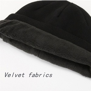 Gorro Unisex de Acrílico, Color Sólido, Tejido Acanalado, Gorro de Invierno de Estilo Casual para Adultos, Circunferencia de Cabeza de 56-58 cm - Product Image 3