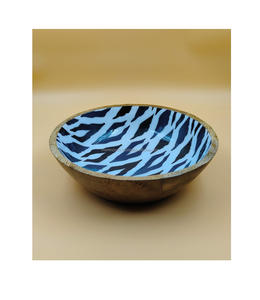 Cuencos de vajilla de madera de acacia pulida personalizados, servicio de alta resina para fiestas en casa, lujo moderno único, ecológico para - Product Image 1