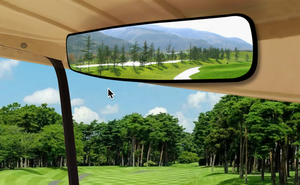Espejo retrovisor panorámico ajustable para carrito de <span class=keywords><strong>golf</strong></span>, rotación giratoria de 150 16,5 ", gran angular, retrovisor completo para EZ Go, Club Car, Yamaha - Product Image 4