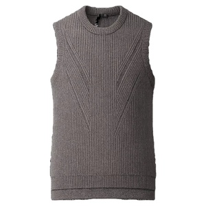 Vente Chaude en Gros – Gilet d'été moulant sans manches pour femme, col montant, en maille fine - Product Image 3