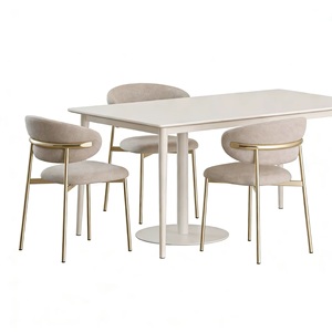 Nuevas Sillas de Comedor y Banquete de Metal Dorado Electrochapado, Estilo Casual, Precio Económico, en Venta - Product Image 4