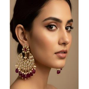 ต่างหูประดับเพชรโมอิสซาไนต์คุณภาพเยี่ยมเคลือบทองสุดหรูสำหรับผู้หญิงและเด็กผู้หญิง เหมาะสำหรับงานกลางคืนและงานปาร์ตี้ - Product Image 1