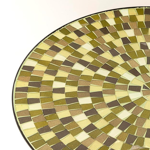 Kare Clack Mosaic Design <b>Side</b> <b>Table</b> Olive Green <b>Gold</b> Round <b>Side</b> <b>Table</b> Living Room Bedside <b>Table</b> Steel Frame Foldable <b>Side</b> <b>Tables</b> - Product Image 4
