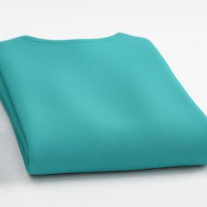Conjunto de práctica de porristas de dos piezas color verde azulado: falda plisada y top corto con mangas casquillo, uniforme de poliéster y elastano para adulto. - Product Image 5
