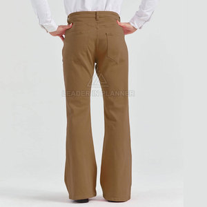 Pantalones acampanados para hombre, transpirables, de talla personalizada, lavados, 100% algodón, los más vendidos, al por mayor, hechos en Pakistán - Product Image 3