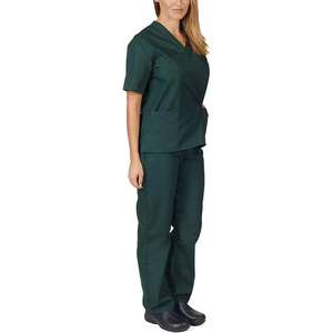 Conjunto de Uniformes Médicos Unisex al por Mayor, Spandex/Poliéster, Cómodo, Cuello en V, Manga Corta, Pantalones, Uniforme de Enfermera para Hospital - Product Image 3