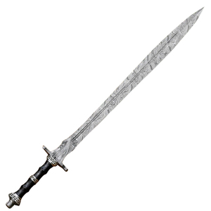 Épée médiévale fantaisie artisanale personnalisée, réplique décorative de collection avec lame en métal gravée et poignée au design artistique - Product Image 1