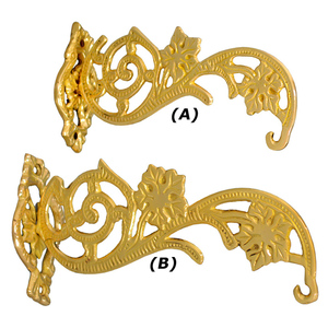 Soporte para Velas de Aceite con Acabado de Alto Brillo |   Soporte de pared de latón para lámparas de santuario - DOUBLE VEE EXPORTS - Product Image 1