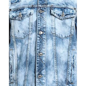 Men's <b>Denim</b> <b>Jacket</b> Distressed Casual Winter Warm Loose Fit Large Size Coat Outwear Wholesale and <b>Customize</b> <b>Denim</b> <b>Jacket</b> - Product Image 4