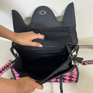 Sac fourre-tout à carreaux en cuir de vachette véritable 2026, vente en gros directe d'usine, sacs à main élégants pour femmes, portés épaule et croisé - Product Image 6