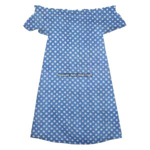Nuevo Vestido Sexy y Lindo de Algodón, Talla Regular, Corto, con Estampado a Mano, con Hombros Descubiertos, para Mujer - Product Image 5