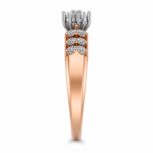 Anillo floral con diamantes cultivados en laboratorio inspirado en la naturaleza, anillo de compromiso con racimo de hojas y flores, joyería fina para mujer - Product Image 2