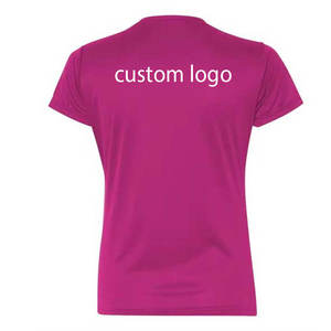 Camisetas de Algodón y Poliéster para Mujer, Corte Ajustado, Manga Corta, con Logotipo, Ecológicas, para Tallas Grandes, Primavera/Verano, Deportivas - Product Image 2