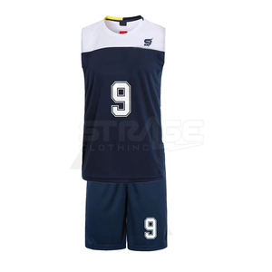 Hot Sale <b>Custom</b> Team Volleyball Uniform Breathable Polyester Eco-Friendly Lightweight Design for Comfort Professional Appearance - Product Image 4