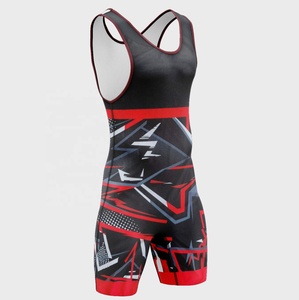 Traje de Lucha Libre Personalizable OEM de Secado Rápido, Elástico, sin Mangas, para Artes Marciales, de una Pieza, para Adultos - Product Image 2
