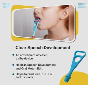 Herramienta de Elevación de la Punta de la Lengua de Color Azul Claro para Terapia del Habla y Entrenamiento Motor Oral - Product Image 2