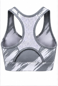 Professional Made Women Sports Bra Custom Logo Sublimated High Support Gym Workout Bra Lightweight Breathable Polyester Spandex - Product Image 4