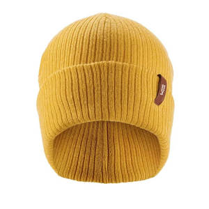 Bonnets en tricot uni de couleur unie pour l'hiver, vêtements décontractés, motifs personnalisés, prix abordable - Product Image 3