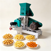 Extrudeuse de croustilles de maïs d'équipement de traitement des aliments soufflés de casse-croûte d'extrusion de représentation superbe grande machine de pop-corn