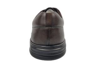 Zapatos Oxford de Cuero Marrón para Hombre, con Punta Puntiaguda, Cordones, Suela de Goma Acolchada, para Oficina, Carrera, Todas las Temporadas - Product Image 3
