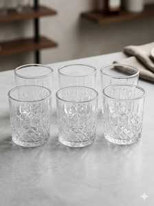 Luxury Crystal <b>Glasses</b> for Juice and Water Reusable Eco-Friendly Drinking <b>Glass</b> with 300mm Diameter - Product Image 5