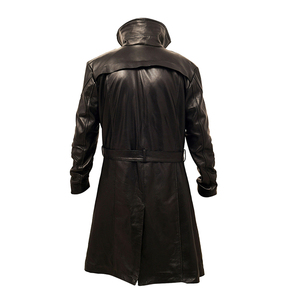 Wholesale <b>Men</b> Genuine Premium <b>Leather</b> Slim Fit Biker Style Winter Fashion Motorcycle <b>Jacket</b> Windproof Waterproof Sheep Stand - Product Image 1