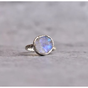 <b>Citrine</b> 925 Sterling Silver Bezel Setting Gemstone <b>Ring</b> Minimalist Everyday Wear Unisex - Product Image 2