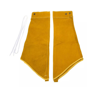 Mangas de cuero de vaca resistentes para soldadores, protección industrial contra incendios, para barbacoa y parrilla - Product Image 1