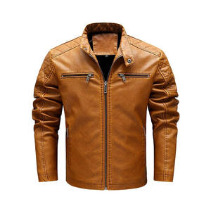 <b>Men</b> Frontier Style Genuine Leather <b>Jacket</b> Full Zip Soft Casual Durable Regular Fit Winter Breathable Quick-Dry Outdoor Outerwear - Product Image 2