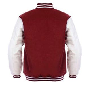 Chaqueta Varsity para Hombre 100% Lana, Manga Larga, Estilo Letterman de Béisbol, Parches, Diseño de Logotipo Personalizado - Product Image 2