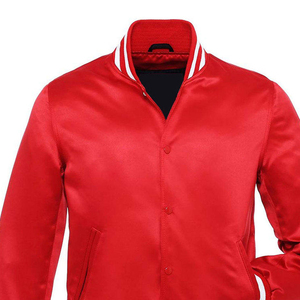 Veste en satin décontractée pour homme, hiver, polyester, boutons décoratifs, tissu satiné, manches longues, en vente - Product Image 4