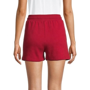 Pantalones Cortos Deportivos de Felpa 100% Algodón para Mujer, Venta al Por Mayor 2026, Logotipo Personalizado, Transpirables, Talla Grande, con Cordón, para Gimnasio, Verano - Product Image 2