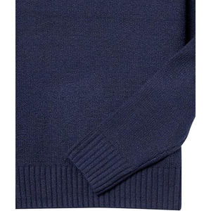 Men's Winter Viscose/Cotton Cable Knit Anti-Pilling <b>Pullover</b> <b>Sweater</b> Crew Neck Full Sleeve Solid Color Warm Front Logo - Product Image 4