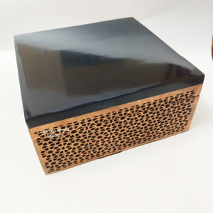 Handcrafted Wooden Storage <b>Box</b> Decorative <b>Keepsake</b> <b>Box</b> Black Lid Organizer Rustic Wood Jewelry <b>Box</b> Luxury Home Decor Gift - Product Image 5