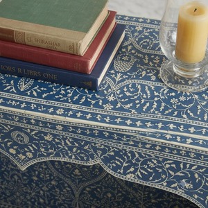 Blue Resin Bone Inlay Traditional Console Table Decorative Side Cabinet Arched Open Shelf Storage <b>Sideboard</b> Mango Wood for - Product Image 4
