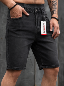 กางเกงขาสั้นยีนส์สีน้ำเงินเข้มสำหรับผู้ชาย Fly Humble Sportswear เอวกลาง ซิปหน้า สไตล์ลำลอง มีกระเป๋า ระบายอากาศ แห้งเร็ว 100% - Product Image 6