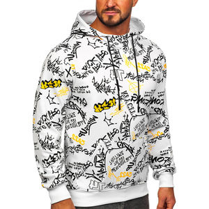 Sweat à capuche décontracté pour homme OEM, manches longues, en coton épais, imprimé par sublimation, teint uni, poids lourd, idéal pour l'hiver - Product Image 6
