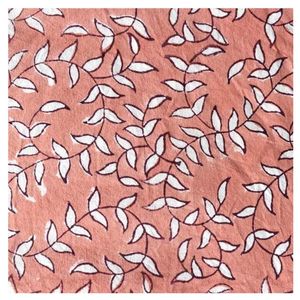 Fabric Jaipur Block Printed 100% Cotton 20 Sheeting Fabric Cotton Fabric Foliage Pattern Breathable Woven Plain Style for Women - Product Image 1