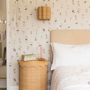 Lampe murale rectangulaire en rotin tissé à la main, luminaire mural décoratif en osier, éclairage mural intérieur rustique en fibre naturelle fait main - Product Image 2