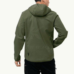 Veste coupe-vent décontractée à capuche pour homme avec fermeture éclair, essentielle pour l'hiver et les activités quotidiennes, matière confortable - Product Image 5