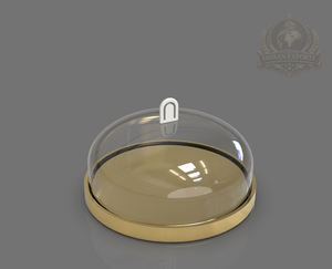 Cúpula para tartas, Cúpula de cristal para tartas, Cúpula expositora de tartas, Cubierta expositora de tartas, Campana para tartas, Cúpula para tartas con base, Exhibidor de tartas, Tarta de panadería - Product Image 4