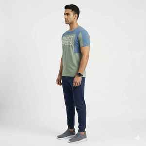 เสื้อยืดคอกลมแบบริงเกอร์ขายส่งสำหรับผู้ชายและเด็กผู้ชาย หลายสี แขนยาว ดีไซน์สำหรับแบรนด์ส่วนตัว ผลิตจากโพลีเอสเตอร์/ผ้าฝ้าย - Product Image 3