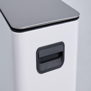 SSTC102-15L-W Cestino per Rifiuti da Cucina in Acciaio Inox 15L Bianco - Product Image 2