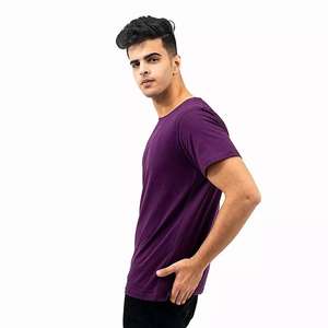 Camiseta informal de algodón de alta calidad, camiseta lisa con cuello en V para bordar, camiseta blanca con cuello en V para hombre, corte holgado. - Product Image 5