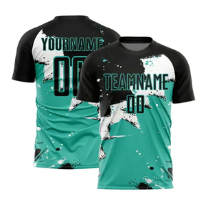 BRG Custom Black Gold Sublimated Soccer Jersey Short Sleeve Crew Neck Moisture Wicking Men Adult Team Name 00 Apparel - Product Image 5