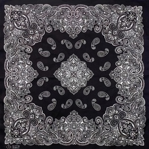 Letter Pattern Bandana Scarf Custom Silk Cotton Bandana With Logo Satin Summer <b>Style</b> Personalized OEM Supplier - Product Image 6