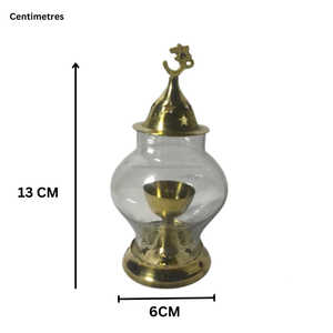 Distributeur de boissons en verre martelé doré avec robinet et tasse en métal pour eau et boissons gazeuses Récipient alimentaire décoratif - Product Image 2