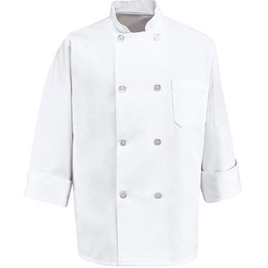 เสื้อเชฟโพลีเอสเตอร์มืออาชีพ แขนครึ่งตัว ชุดยูนิฟอร์มสำหรับงานครัว ร้านอาหาร โรงแรม ชุดทำงาน อุปกรณ์เสริม ราคาขายส่ง - Product Image 3