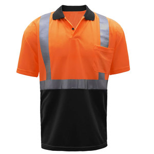 Men Worker Wear Polo <b>Shirts</b> High Visibility Construction Work Short Sleeve Reflective Safety Clothing Security Polo <b>Shirts</b> - Product Image 1
